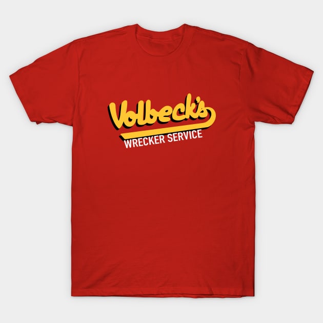 Volbeck's Wrecker Service T-Shirt by Third Quarter Run
